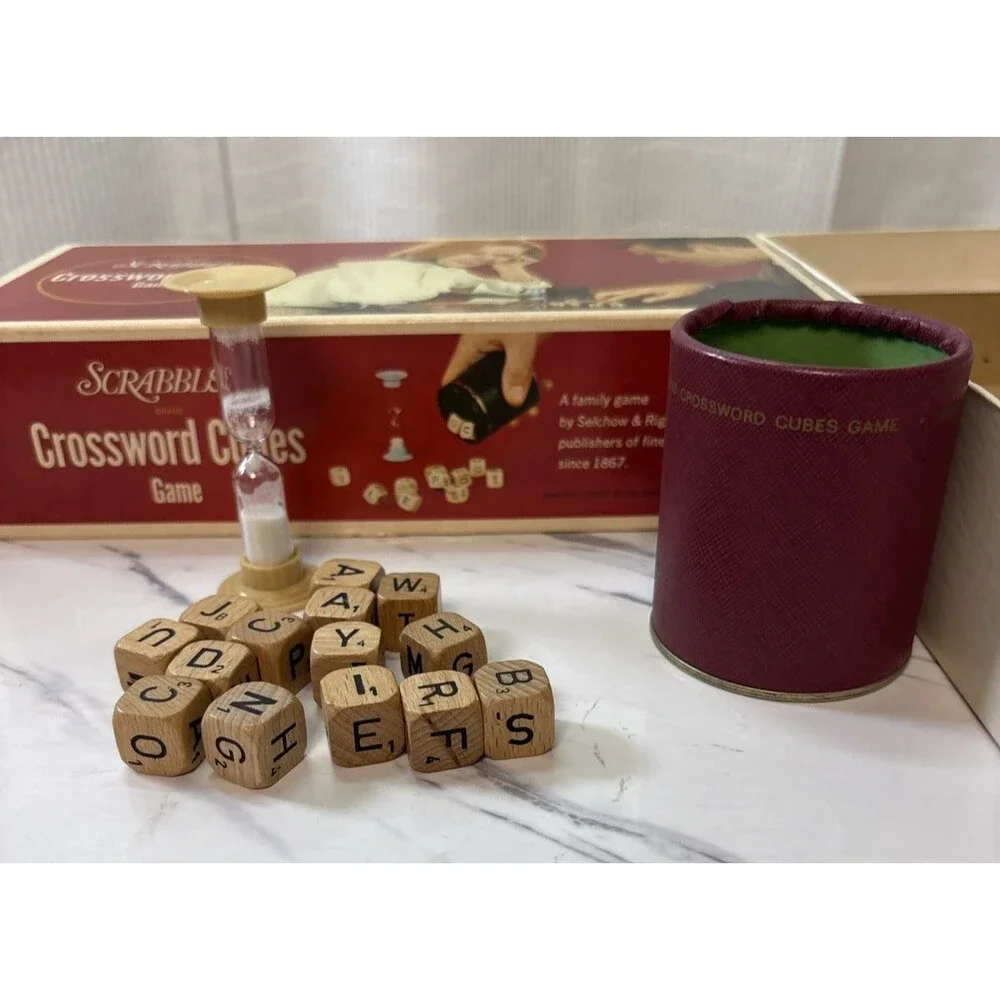 1968 game Scrabble crossword cubes